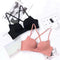 Imported A/B Cup Bra Set – Black & Pink Grid Push-Up Lingerie, Breathable Cotton Student Bra & Panty Set(10029)