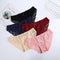 Pack of 3- Pack of 3 Women's Seamless Lace Panties - Stretch Silky Bikini Briefs, S-XL, Multicolor (3013)