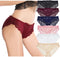 Pack of 3- Pack of 3 Women's Seamless Lace Panties - Stretch Silky Bikini Briefs, S-XL, Multicolor (3013)